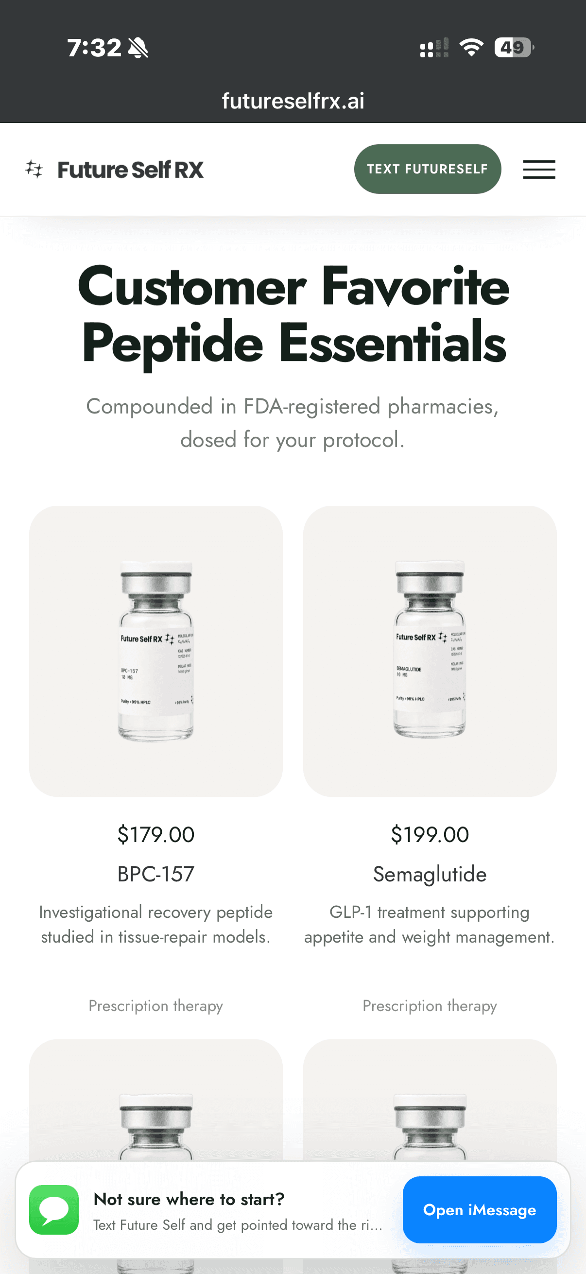 FutureSelf RX product art